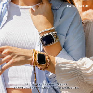 CAPE DIABLO Apple Watch 38-49mm用バンド ゴールデンローズクオーツ Sサイズ CD23473AW-イメージ11