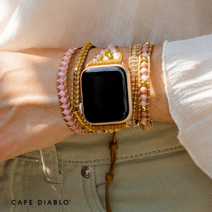 CAPE DIABLO Apple Watch 38-49mm用バンド ゴールデンローズクオーツ Sサイズ CD23473AW-イメージ7