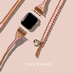 CAPE DIABLO Apple Watch 38-49mm用バンド ゴールデンローズクオーツ Sサイズ CD23473AW-イメージ9