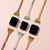 CAPE DIABLO Apple Watch 38-49mm用バンド ゴールデンローズクオーツ Sサイズ CD23473AW-イメージ5
