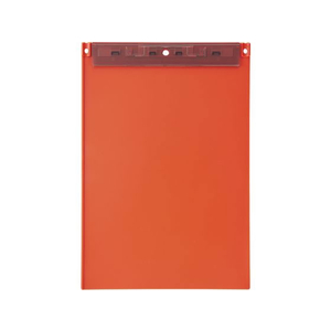 リヒトラブ Mutual 超薄型クリップボードフック穴付A4 テラコッタオレンジ FC340SN-A2067-4-イメージ1