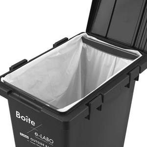 天馬 Boite e-LABO つなげて分別ペール 45L ブラック FCF955M-ELB-TBP45 BK-イメージ3