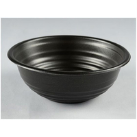 パックスタイル 耐熱どんぶり容器 YS丼 D-3 黒 本体 50個 FC309SH-00653124