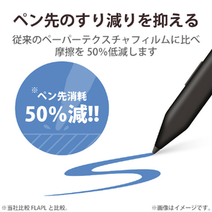 エレコム 8inchタブレット用液晶保護フィルム 紙心地 反射防止 ケント紙タイプ TB-080FLAPLL-イメージ5