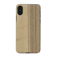 Man & Wood iPhone XS/X用天然木ケース Vintage Olive I10473I8