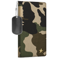 HANSMARE iPhone XS/X用手帳型 カモケース カーキ HAN11474I8