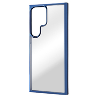 レイアウト Galaxy S23 Ultra用TPUソフトケース META Frame ブルー RT-GS23UHT2/AM