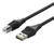 BUFFALO どっちもUSBコネクター採用 USB2．0ケーブル(A to B)(1．0m) どっちもUSBケーブル ブラック BSUABDU210BKA-イメージ1