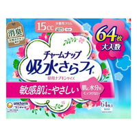 ユニ・チャーム チャームナップ 吸水さらフィ 敏感肌 フンワリ 少量スリム 15cc 64枚 FC15669