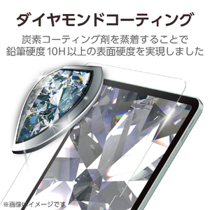 エレコム 11インチiPad Air(M3/M2)用ガラスフィルム ダイヤモンドコート ガイドフレーム付 TB-A25MFLGDC-イメージ4