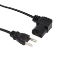 アイネックス AC電源ケーブル 極細L型タイプ(0．5m) ACP-05L-BK
