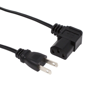 アイネックス AC電源ケーブル 極細L型タイプ(0．5m) ACP-05L-BK-イメージ1