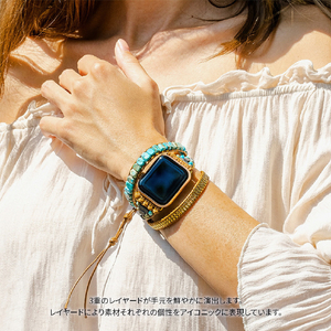 CAPE DIABLO Apple Watch 38-49mm用バンド ターコイズエナジー Mサイズ CD23474AW-イメージ10