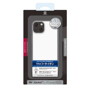 パワーサポート iPhone 15用Air jacket Clear matte PJYK-74-イメージ4
