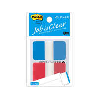 3M ポスト・イット フィルム インデックス カラフル 40×23mm ブルー・レッド 2冊×10個 FC58675-682M-1