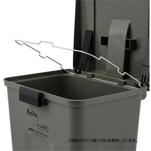 天馬 Boite e-LABO タッチオープンペール 45L カーキ FCF956M-ELB-TOP45 KH-イメージ5