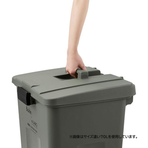天馬 Boite e-LABO タッチオープンペール 45L カーキ FCF956M-ELB-TOP45 KH-イメージ7