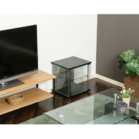 不二貿易 99474ｶﾞﾗｽﾎﾞﾂｸｽBK ガラスコレクションボックス ブラック