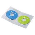 サンワサプライ スリムDVDトールケース(2枚収納・10枚セット) クリア DVD-TU2-10CLN