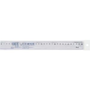 プラス 定規 再生PET 直定規 30cm 透明 FCP3029-47189-イメージ2