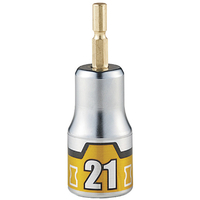 ＫＴＣ インパクトドライバ用ショートソケットビット 難攻不落 ２１ｍｍ KTC インパクトドライバ用ショートソケットビット BZP63S-21