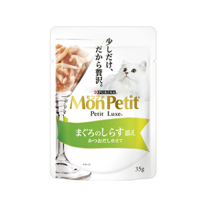 ネスレピュリナペットケア モンプチ プチリュクスパウチ まぐろのしらす添え かつおだし仕立て35g F870900-12180067-イメージ1