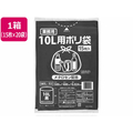 伊藤忠リーテイルリンク ポリゴミ袋(メタロセン配合) 黒 10L 15枚×20袋 FCE476Y-GMBL-102