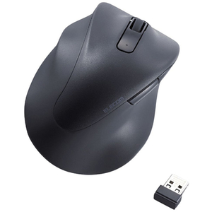 エレコム 静音 2.4GHz無線マウス EX-G 5ボタン Lサイズ(左手用) ブラック M-XGL31DBSKBK エレコム 静音 2.4GHz無線マウス EX-G 5ボタン Lサイズ(左手用) ブラック M-XGL31DBSKBK
