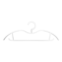 トレードワン ショートネックハンガー4本セット ホワイト ｼﾖｳﾄﾈﾂｸﾊﾝｶﾞ-4ﾎﾝｾﾂﾄ