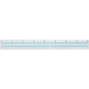 西敬 コンピューター直線定規 40cm FC55888-CLR-400-イメージ1