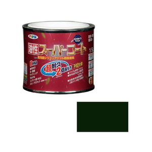 アサヒペン 油性スーパーコート 1／5L Aグリーン FC312NV-イメージ1