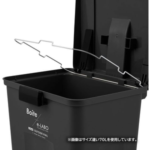 天馬 Boite e-LABO タッチオープンペール 45L ブラック FCF957M-ELB-TOP45 BK-イメージ5