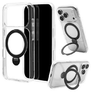 ラスタバナナ iPhone18 Pro/17Pro用 ZEROSAFE SHAFT クリア＊ブラック 9591IP6BZSCLBK-イメージ1