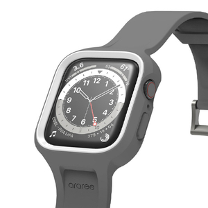 araree Apple Watch 45/44mm用ケース一体型バンド Duple Pro グレー AR26475AW-イメージ1