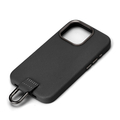 PGA iPhone 15 Pro用PUレザーケース ブラック PG-23BPU01BK
