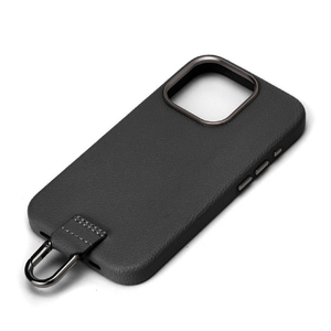 PGA iPhone 15 Pro用PUレザーケース ブラック PG-23BPU01BK-イメージ1