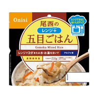 尾西食品 80g尾西のレンジ+(プラス)五目ごはん FCG135V-1023