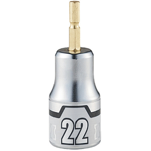 ＫＴＣ インパクトドライバ用ショートソケットビット 難攻不落 ２２ｍｍ KTC インパクトドライバ用ショートソケットビット BZP63S-22-イメージ1