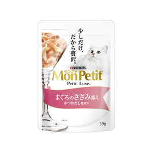 ネスレピュリナペットケア モンプチ プチリュクスパウチ まぐろのささみ添え かつおだし仕立て35g F870901-イメージ1