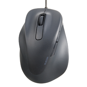 エレコム 静音 有線マウス EX-G 5ボタン Lサイズ(左手用) ブラック M-XGL31UBSKBK-イメージ8