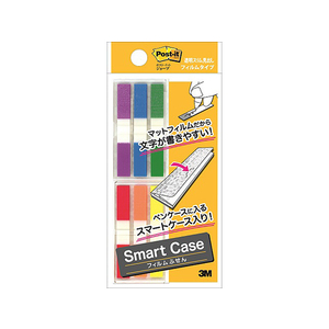 3M ポスト・イット フィルム 透明スリム見出し スマートケース 44×6mm 6色 6冊 F610031-680MSH-SC2-イメージ1
