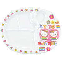 江部松商事 EBM/メラミン 子供食器 ハローキティ ランチ皿 MC-31 FC543LG-2862600
