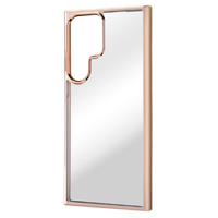 レイアウト Galaxy S23 Ultra用TPUソフトケース META Frame ピンクゴールド RT-GS23UHT2/PGM