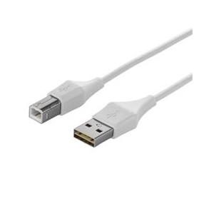 BUFFALO どっちもUSBコネクター採用 USB2．0ケーブル(A to B)(1．0m) どっちもUSBケーブル ホワイト BSUABDU210WHA-イメージ1