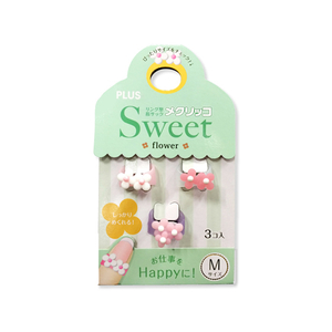 プラス メクリッコSweet フラワー2 Mサイズ 3個 KM-302SB-3 F955336-35-910-イメージ5