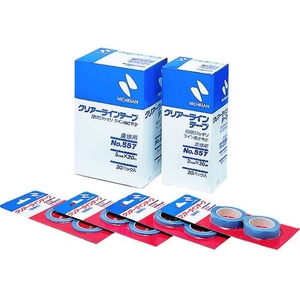 ニチバン クリアーラインテープ 557 直線用2mm×20m 2巻 FC677GF-7954751-イメージ1