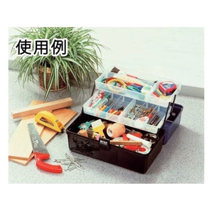 アイリスオーヤマ 小物ケース マイキット 400×220×220 ブラック FC551BG-3257436-イメージ3