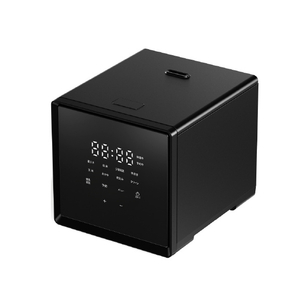 YAMAZEN キューブ型炊飯器 2合 ブラック NEJS-025CM-B-イメージ2