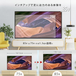 SONY 75V型4Kチューナー内蔵4K対応液晶テレビ BRAVIA KJ-75X83L-イメージ8