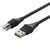 BUFFALO どっちもUSBコネクター採用 USB2．0ケーブル(A to B)(2．0m) どっちもUSBケーブル ブラック BSUABDU220BKA-イメージ1